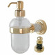 Дозатор для жидкого мыла Boheme Murano 10912-B-G подвесной, золото/черный  (10912-B-G)