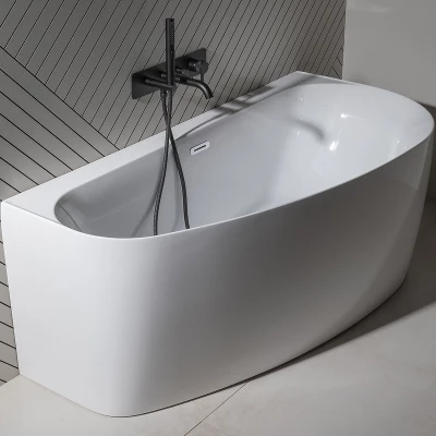Акриловая ванна Allen Brau Priority 5 асимметричная левая, 160x78 см, белый глянец (2.31005.20A)