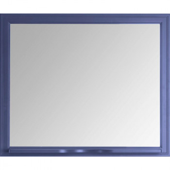 Зеркало в ванную ASB-Woodline Кастелло 100 12045 с подсветкой Пейна (синий) прямоугольное