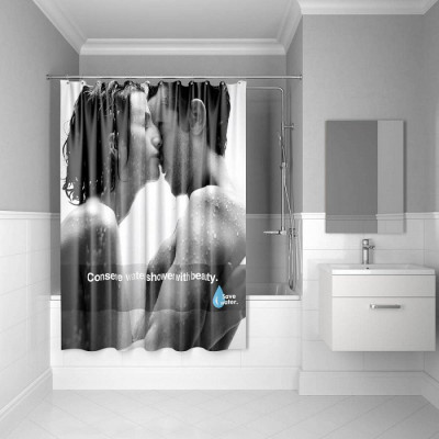 Штора для ванной комнаты IDDIS Romance 200*180 см romance (SCID160P), стиль традиционный
