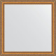 Зеркало настенное Evoform Definite 75х75 BY 3234 в багетной раме Золотые бусы на бронзе 60 мм  (BY 3234)