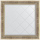 Зеркало настенное Evoform ExclusiveG 87х87 BY 4325 с гравировкой в багетной раме Серебряный акведук 93 мм  (BY 4325)