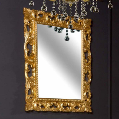 Зеркало в ванную Armadi Art NeoArt 515-P 75х95 см поталь золото