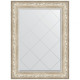 Зеркало настенное Evoform ExclusiveG 108х80 BY 4211 с гравировкой в багетной раме Виньетка серебро 109 мм  (BY 4211)