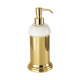 MIGLIORE Mirella 17316 дозатор жидкого мыла в настольном держателе, керамика/золото держатель высокий, золото (17316)