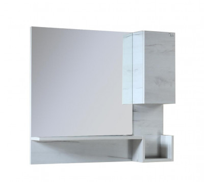 Зеркальный шкафчик Onika Санторини 80 дуб белый крафт (208089)