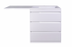 Тумба Style Line Даллас 130 R с раковиной над стиральной машиной, белая (3 ящика)  (СС-00000558+СС-00000540)