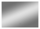 Зеркало подвесное в ванную Misty Нембус подогрев подсветка сенсорное 1000x700 прямоугольное белый (НЕМ-02-100/70-14)  (НЕМ-02-100/70-14)