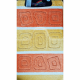 GFmark два полосатых коврика для ванной 60х100 и 50х60 см, полиэстер ЖЕЛТЫЙ (00209)