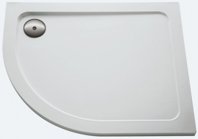Акриловый душевой поддон, полукруглый 120x90x4 см правый белый JACOB DELAFON FLIGHT (E62465-00)