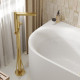 Напольный смеситель для ванны WasserKRAFT Schunter 8200 (8221), матовое золото  (8221)