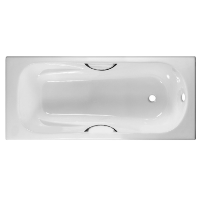 Чугунная ванна BYON 15 170х75 с ручками (ножки в комплекте), белая