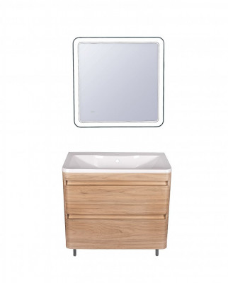 Комплект мебели для ванной Style Line Атлантика 60 Люкс Plus ясень перламутр