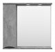 Зеркальный шкаф Misty Атлантик 80 левый серый камень 800x745 ПАтл4080050Л  (П-Атл-4080-050Л)