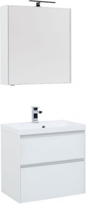 Мебель для ванной Aquanet Гласс 70 белый напольная/подвесная (00240464)