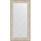 Зеркало настенное Evoform ExclusiveG 162х80 BY 4297 с гравировкой в багетной раме Виньетка серебро 109 мм  (BY 4297)
