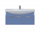 Тумба Misty Джулия 105 подвесная синяя (Л-Джу01105-1110По) с раковиной  (СО000004640)
