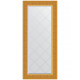 Зеркало настенное Evoform ExclusiveG 124х55 BY 4052 с гравировкой в багетной раме Сусальное золото 80 мм  (BY 4052)