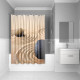 Штора для ванной комнаты IDDIS Sandy 180*200 см полиэстер (640P18Ri11), стиль традиционный  (640P18Ri11)