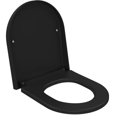 Сиденье для унитаза с микролифтом Ambassador Abner 102T20201 черный матовый
