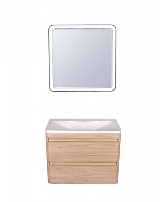 Комплект мебели для ванной Style Line Атлантика 60 Люкс Plus подвесной ясень перламутр