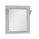 Aquanet Паола 90 зеркало, белый/патина серебро  (00181769)