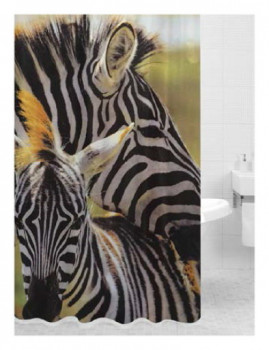 Bath Plus PRINT DSP3032 шторка для ванной (Зебры), 180 см x 200 см