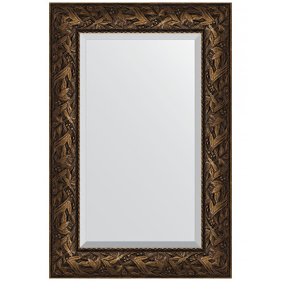 Зеркало настенное Evoform Exclusive 89х59 BY 3417 с фацетом в багетной раме Византия бронза 99 мм