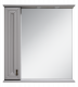 Зеркальный шкаф Misty Лувр 75 левый серый 750x800 ПЛвр030751504Л  (П-Лвр03075-1504Л)