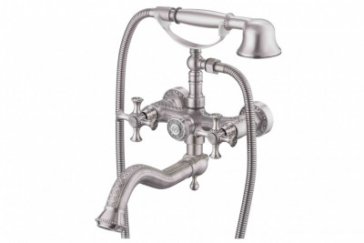 Zorg Antic A 7000W-SL смеситель для ванны, матовое серебро