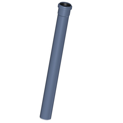 Труба канализационная DN 50, длина 500 мм, 3-х слойная, шумопоглощающая, с раструбом PKEM, синий POLOPLAST POLO-KAL NG (P2022)
