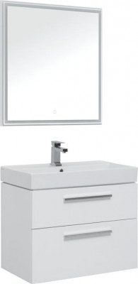 Мебель для ванной Aquanet Nova 75 белый (2 ящика) напольная/подвесная (00243255)