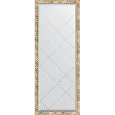 Зеркало напольное Evoform ExclusiveG Floor 198х78 BY 6304 с гравировкой в багетной раме Прованс с плетением 70 мм