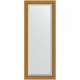 Зеркало настенное Evoform Exclusive 133х53 BY 3509 с фацетом в багетной раме Состаренное золото с плетением 70 мм  (BY 3509)