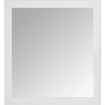 Зеркало в ванную ASB-Woodline Каталина 80 White 12082 с подсветкой белое прямоугольное
