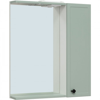 Зеркало в ванную со шкафчиком Runo Римини 65 00-00001277 с подсветкой Мята