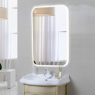 Зеркало в ванную с LED подсветкой Relisan ALEXANDRIA Гл000024314, 50x70 прямоугольное