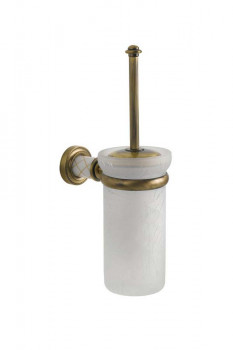 Ерш для туалета Boheme Murano 10913-W-BR настенный бронза / стекло