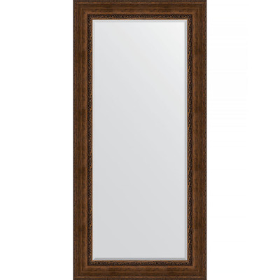 Зеркало настенное Evoform Exclusive 172х82 BY 3611 с фацетом в багетной раме Состаренная бронза с орнаментом 120 мм