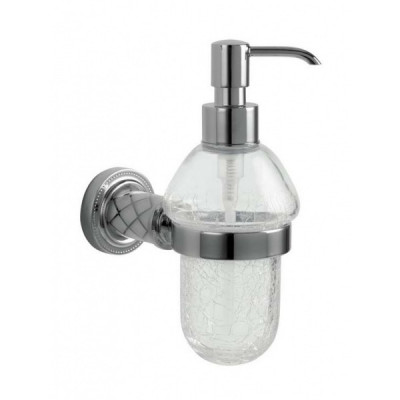 Дозатор для жидкого мыла Boheme Murano 10912-W-CR подвесной, хром