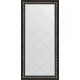 Зеркало настенное Evoform ExclusiveG 157х75 BY 4268 с гравировкой в багетной раме Черный ардеко 81 мм  (BY 4268)