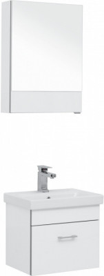Мебель для ванной Aquanet Верона 50 (Moduo Slim) белый напольная/подвесная (00254065)