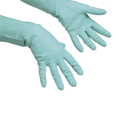 Резиновые перчатки многоцелевые S, зелёные