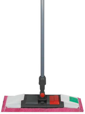 Швабра с плоским мопом 40см красный NV-MOP400R