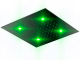 Otler Emerald ЕA32 квадратный душ с подсветкой, изумрудный, 32 х 32см хром (EA32 cr)