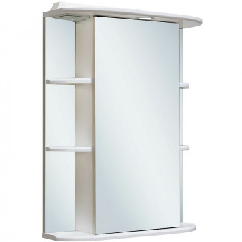 Зеркальный шкаф в ванную Runo Гиро 60 R 00000000025 с подсветкой белый
