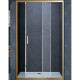 Душевая дверь Vincea Alpha 140 VDS-3AL140CLG пр-ль брашированное золото стекло прозрачное  (VDS-3AL140CLG)