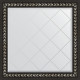 Зеркало настенное Evoform ExclusiveG 85х85 BY 4311 с гравировкой в багетной раме Черный ардеко 81 мм  (BY 4311)