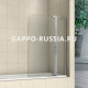 Шторка для ванны Gappo правая хром/стекло (G406.1.10) 100x140 см  (G406.1.10)