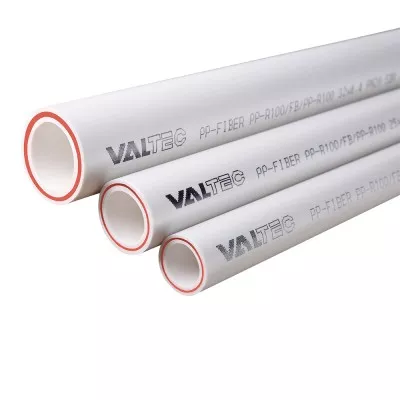 Труба 75х10,3 мм полипропиленовая армированная стекловолокном PN 20, PP-FIBER (белый) VALTEC (VTp.700.FB20.75)